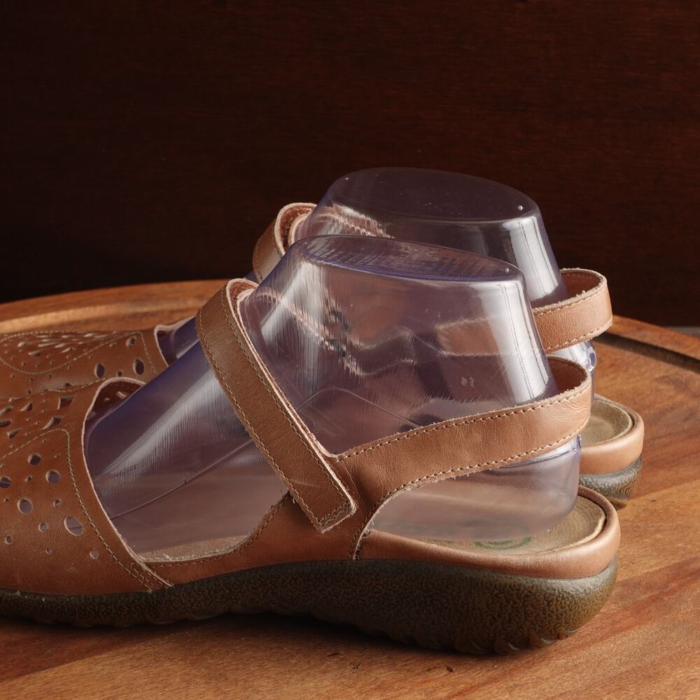 Naot Shoes WMS SZ EU 40 US 9 Brown Arataki Leather Slingback Comfort Flat Shoes - Picture 8 of 15